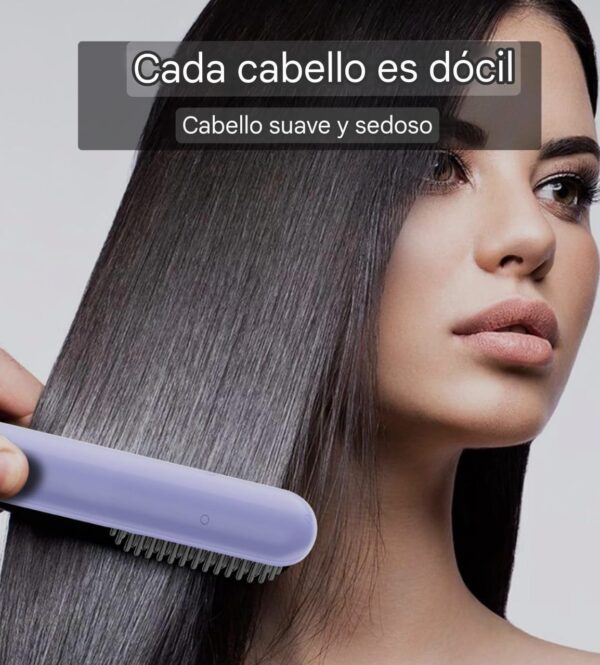 Mini Cepillo Alisador de Pelo - Caliente