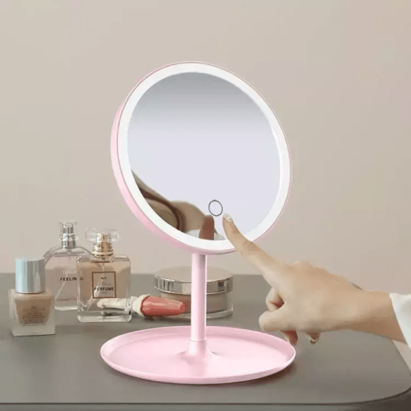 Espejo de Maquillaje LED Tricolor-TACTIL - Imagen 2